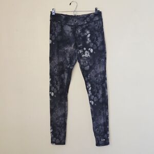 Champion Women's Medium Black Tie-Dye Leggings